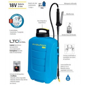 Акумулаторна пръскачка MATABI Еvolution LTC - 18V Li-ION, 15 л 